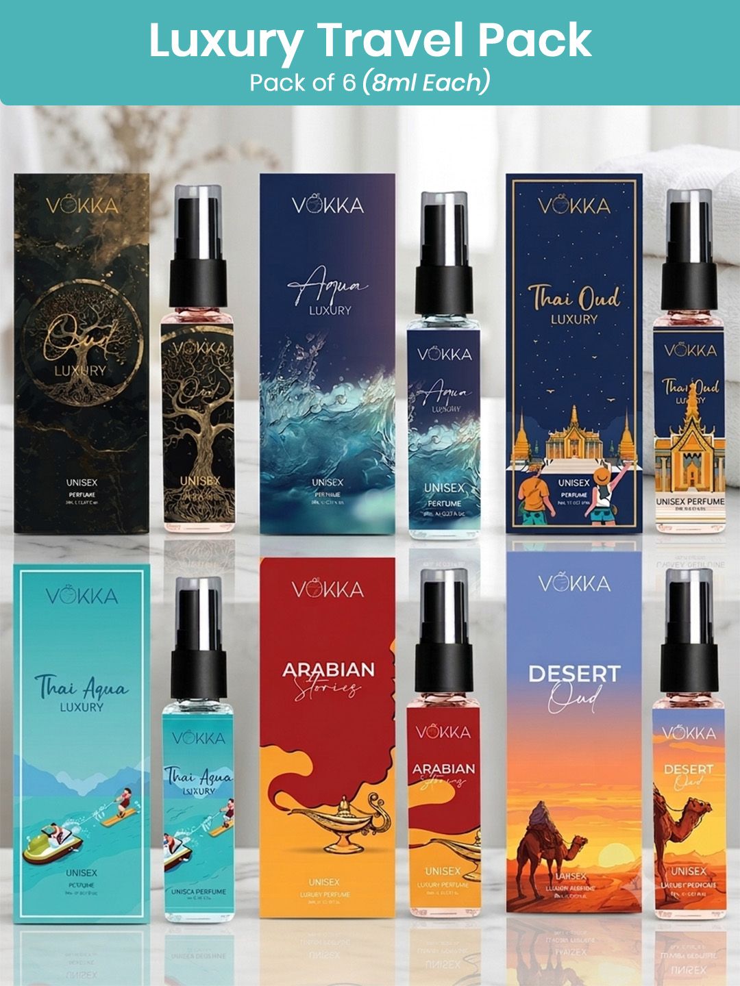 Set Of 6 Pocket Perfume