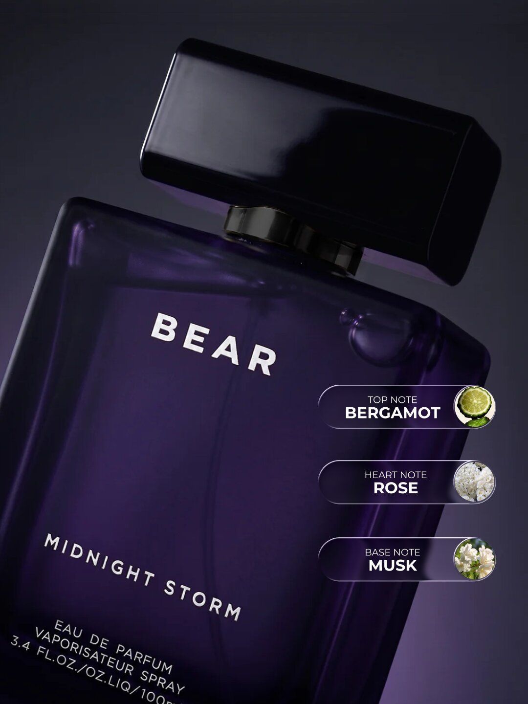 Men Midnight Storm EDP - 100ml