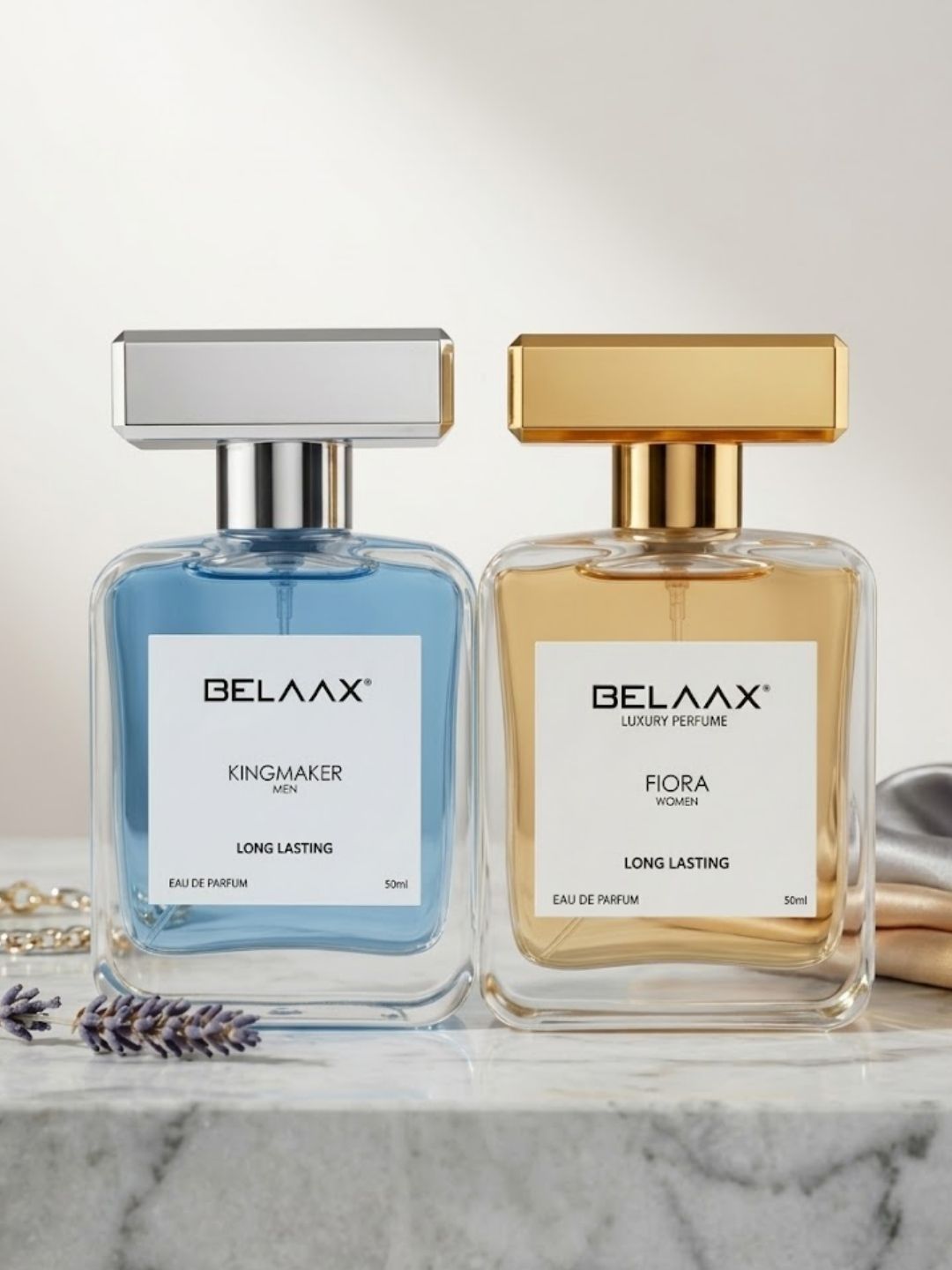 2Pcs Eau de Parfum 50 ml Each