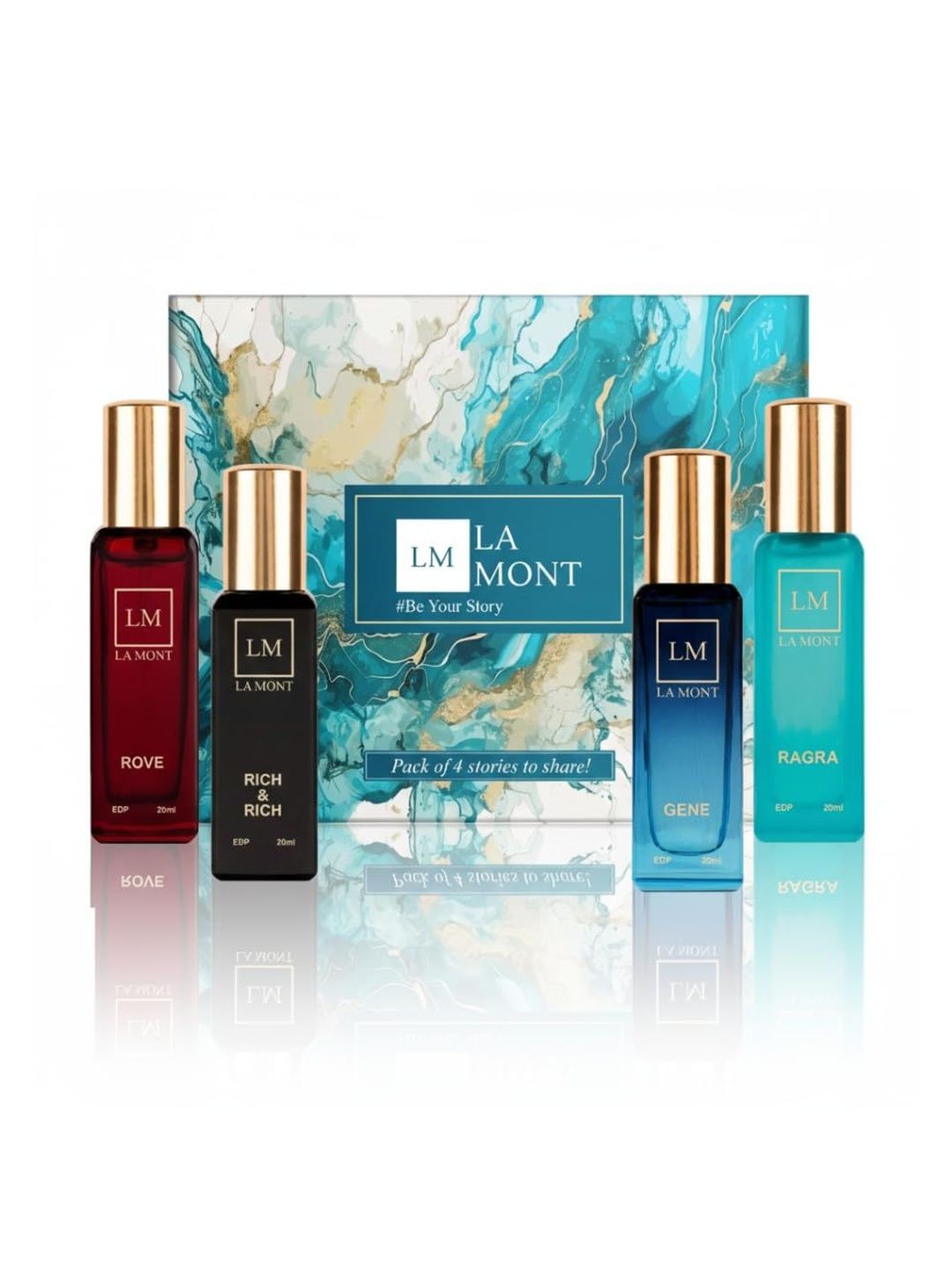 4Pc Eau De Parfum - 20 ml Each