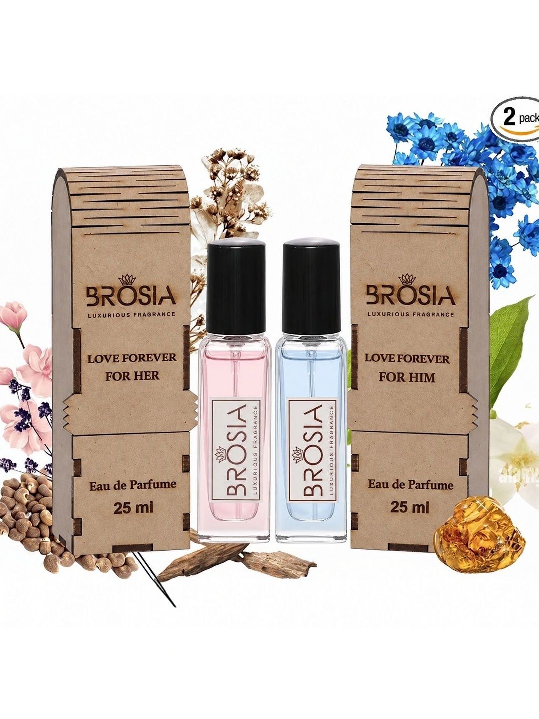 2Pcs EDP - 25 ml Each Perfume