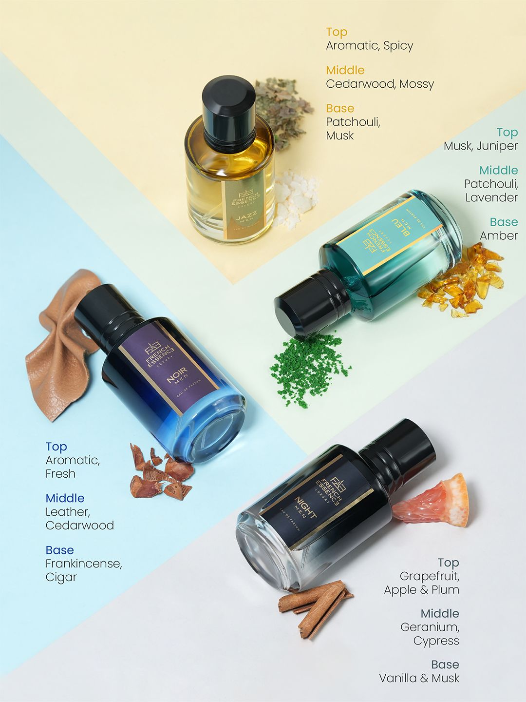 Luxury 4Pcs Eau De Parfum