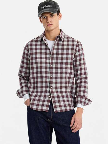 Snitch Men Gingham Checks Checked Casual Shirt