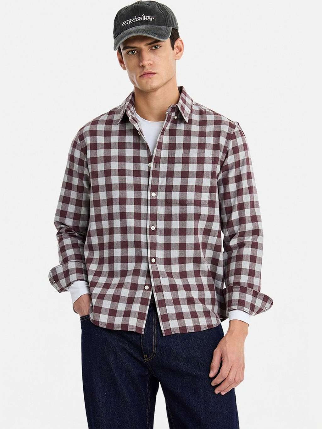 Snitch Men Gingham Checks Checked Casual Shirt — image 1 of 8
