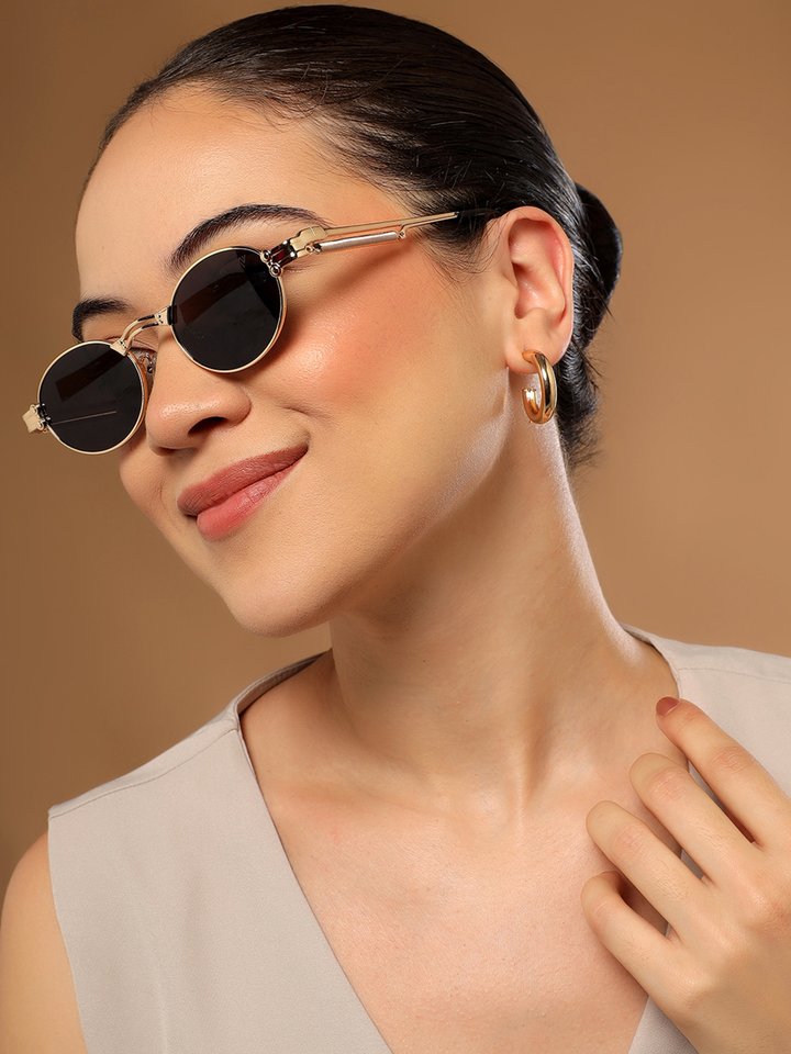 Voyage Unisex Oval Sunglasses