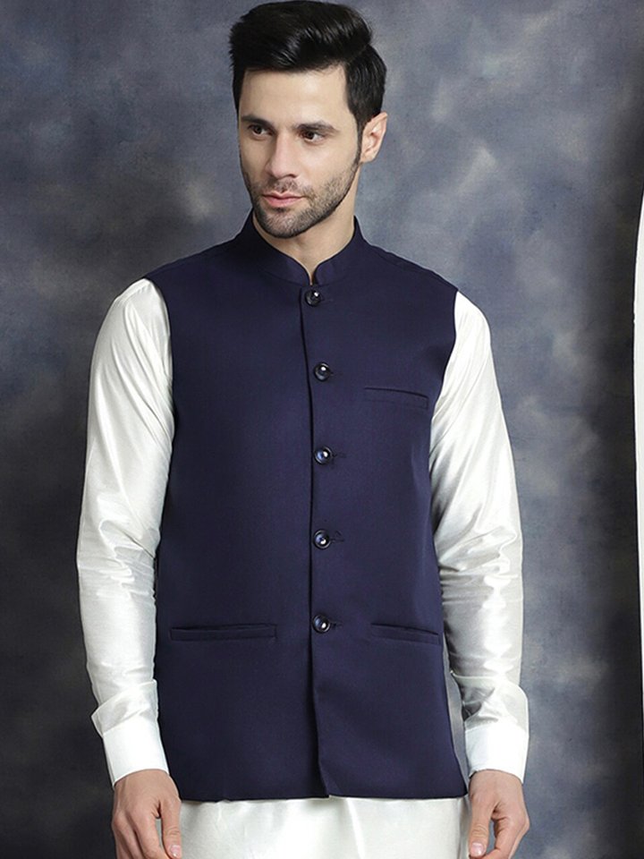 Jompers Mandarin Collar Nehru Jacket