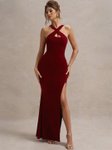 Clafoutis Crepe Bodycon Maxi Dress view 2