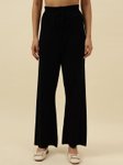 Beatnik Women Smart Loose Fit Mid-Rise Wide Leg Trousers view 1