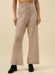 Beatnik Women Smart Loose Fit Mid-Rise Wide Leg Trousers view 3