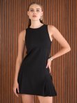 Sassafras Pleated Shift Mini Dress view 1