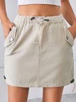 StyleCast Denim Straight Mini Skirt view 3