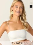 Mixfit Pack Of 2 Women Tank Crop Top view 4