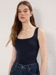 Square Neck Sleeveless Bodysuit view 3