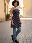 AADVIKA Ethnic Motifs Printed Halter Neck Kurti view 1