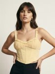Phosphorus Ruffled Fitted Crop Top view 1
