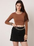 Grey crop regular top view 2
