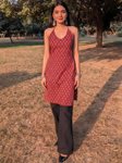 Varanga Ethnic Motifs Printed Halter Neck Kurti view 1