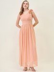 Aayu Self Design Cut-Outs Detail Georgette Maxi Dress view 5