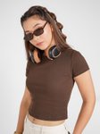People Women Fitted Crop Top view 1