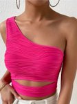 Stylecast X Slyck Women Solid Crop Top view 2