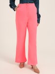 AMSWAN Women Smart Flared Wide Leg High-Rise Trousers view 4