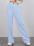 KERI PERRY Women Relaxed Fit High-Rise Wide Leg Trousers view 1
