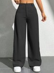 Women Relaxed Straight Leg High-Rise Relaxed Fit Wide Leg Trousers view 3