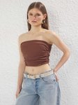 Trendyol Off-Shoulder Tube Crop Top view 3
