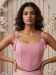 Kasya Women Square Neck Sleeveless Crop Top view 5