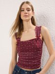 Trendyol Women Printed Shoulder Straps Top view 2
