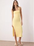 Trendyol Women Sleeveless Halter Neck Cut-Outs Bodycon Midi Dress view 4