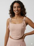 Kasya Women Square Neck Sleeveless Crop Top view 3
