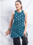 Kalini Women Floral Printed Halter Neck Pure Cotton Kurti view 3
