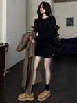 StyleCast x Revolte Backless Sheath Mini Dress view 1