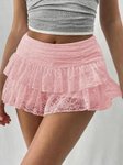 StyleCast Women Flared Self Design Mini Skirts view 2