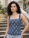 Anouk Rustic Floral Printed Cotton Top view 1