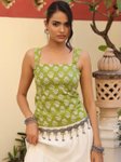 Anayna Print Ethnic Cotton Top view 2