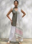 MAAND Women Ethnic Motifs Printed Regular Kurti with Palazzos & With Dupatta view 2