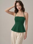 Tivante Halter Neck Peplum Top view 2