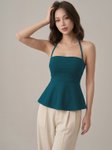 Tivante Halter Neck Peplum Top view 4