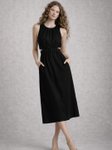 Lounge Dreams Women Cut-Outs Sleeveless Cotton A-Line Midi Dress view 3