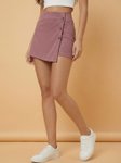 QIOA Women Crepe Mini Skorts Skirt view 1