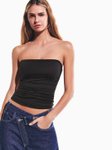 Bershka Ruched Bandeau Top view 2