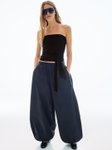 Bershka Bandeau Top With Tie Detail view 2