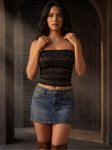 Legacy Aura Women Strapless Tube Crop Top view 3