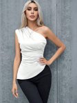 Stylecast X Slyck One Shoulder Fitted Top view 2