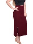 Straight Mid Rise Maxi Skirt view 1