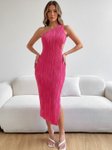 Stylecast X Slyck Solid One Shoulder A-Line Dress view 1