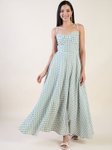 Aayu Checked Fit & Flare Maxi Dress view 1