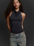 Bershka Ruched Halter Bodysuit view 2